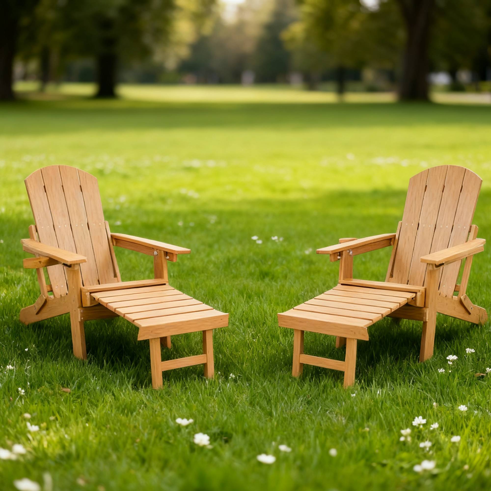 2-Piece All-Season Outdoor Lounge Chairs For Patio Leisure & Garden Relaxation Moments