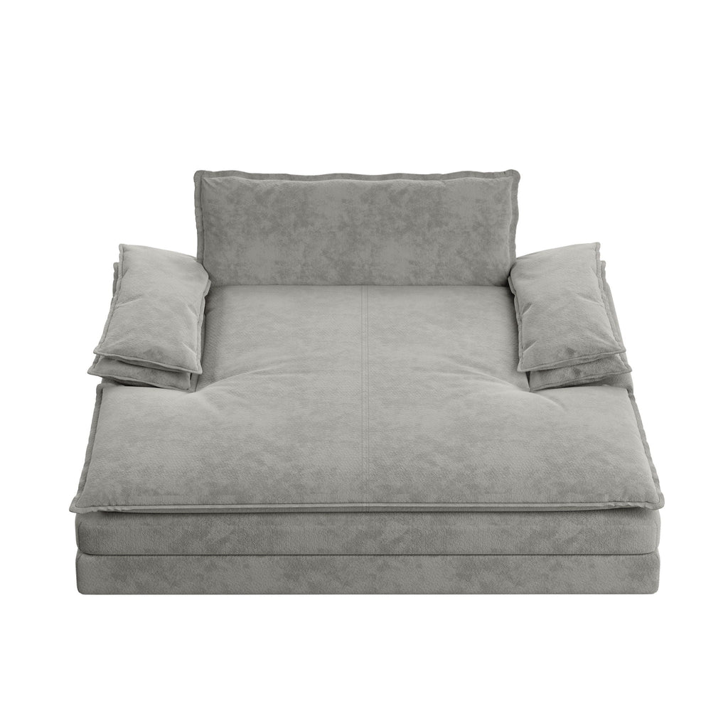 Modern Oversized Double Chaise Lounge Chair