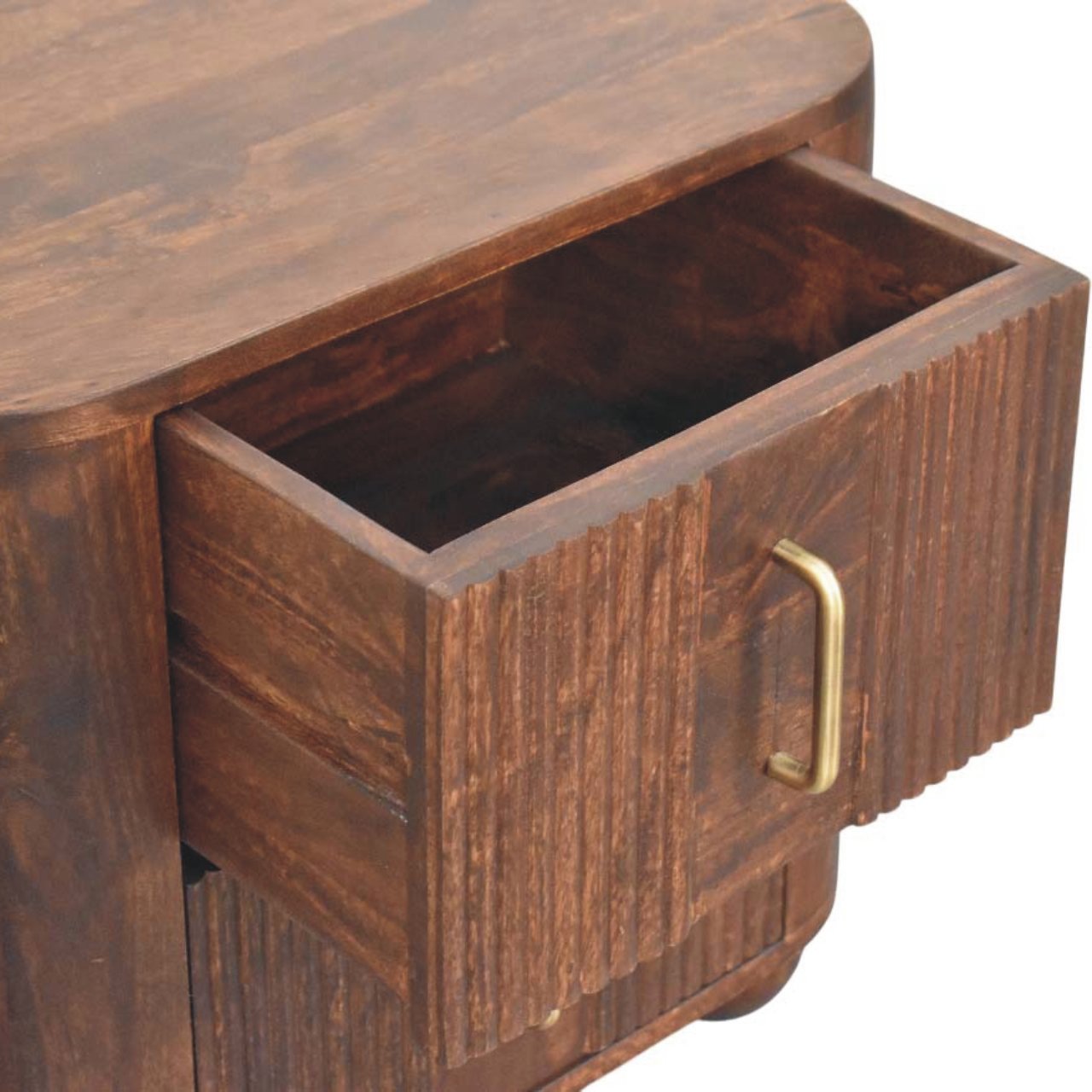 Solid Wood Marlowe Fluted Nightstand