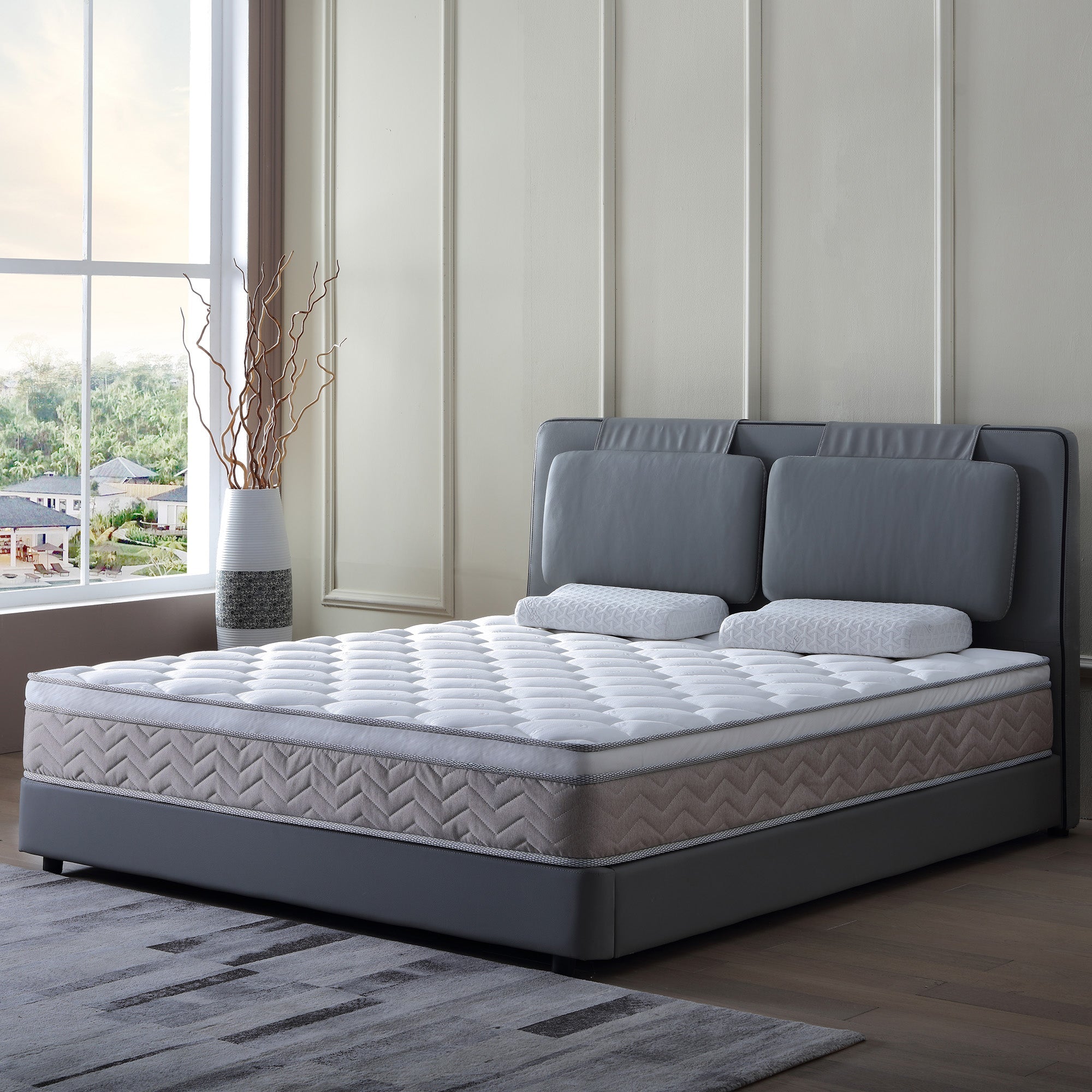 12" Certified Hybrid Memory Foam Pocket Spring Mattress