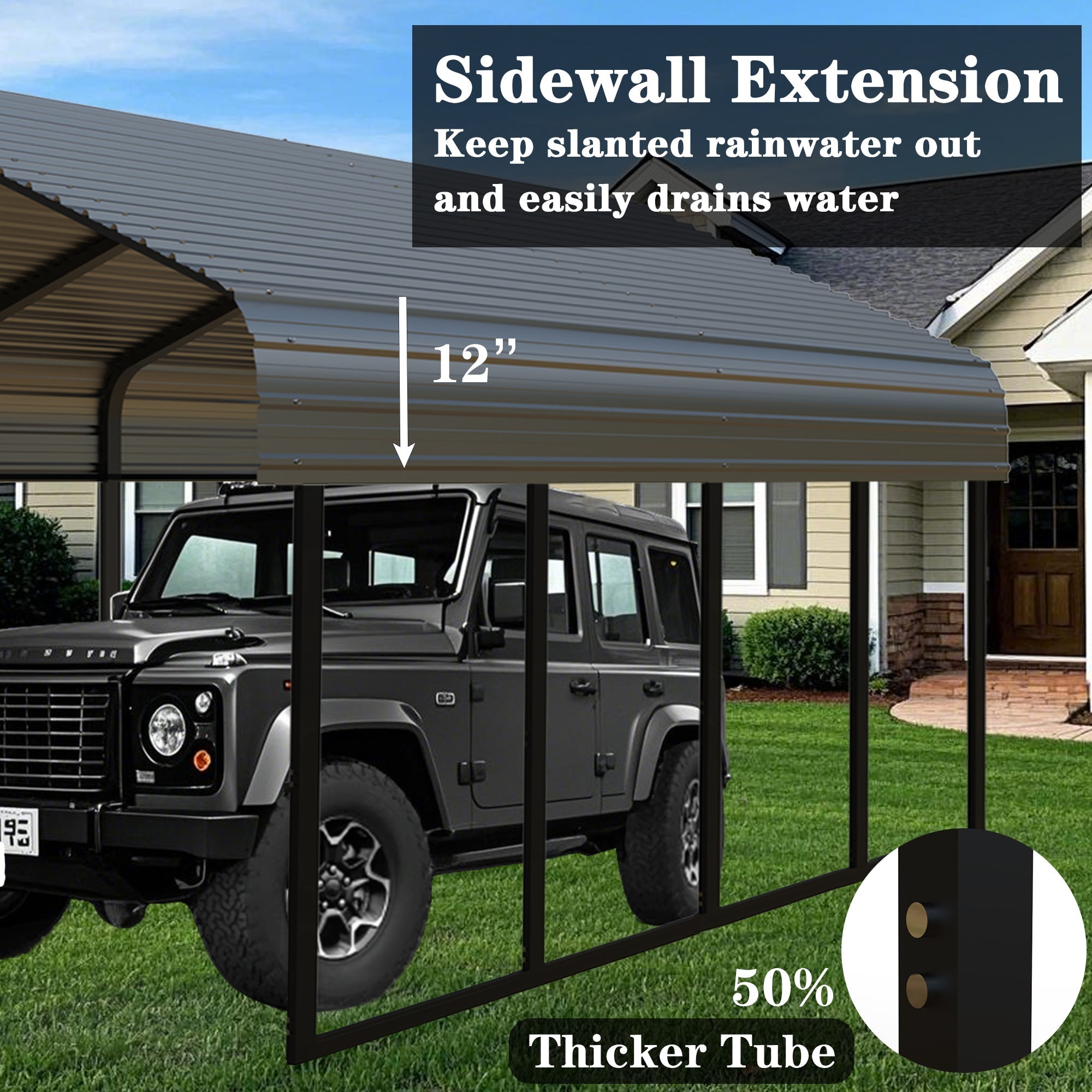 Heavy Duty Carport 20 x 20 Shelter