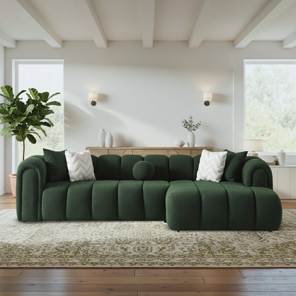 Beatrice Modern Tufted Dark Sectional
