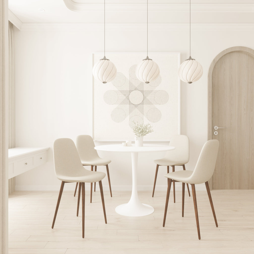 31.5" White Dining Table