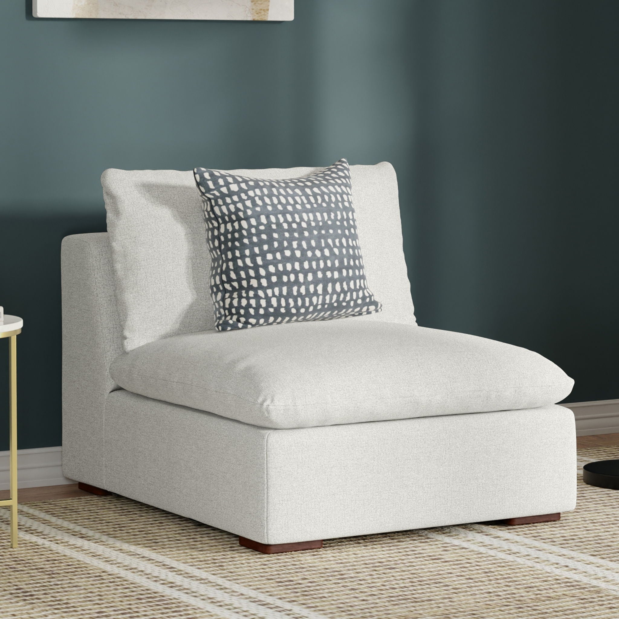 Jasmine - Center Sofa Module - Gray