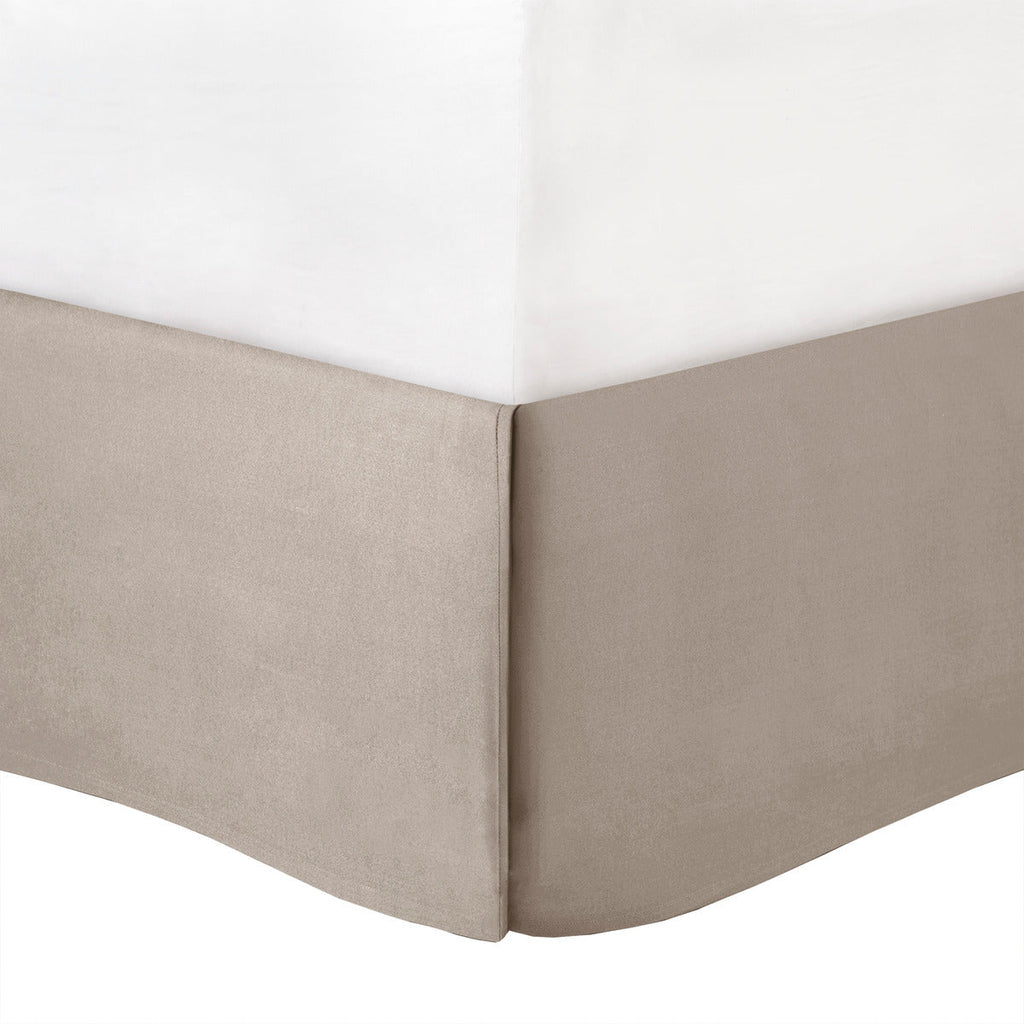 7 Piece Tufted Comforter Set Taupe King