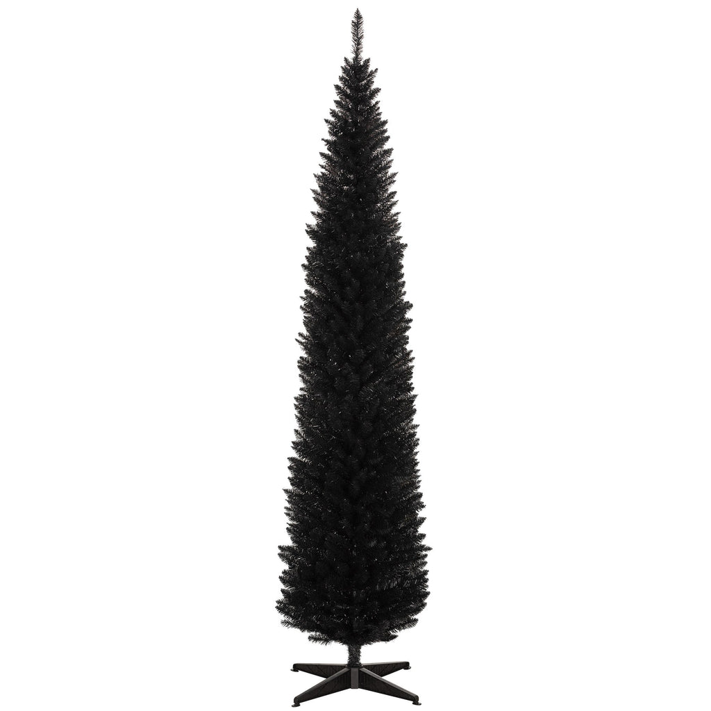 HOMCOM 8' Artificial Pencil Christmas Tree