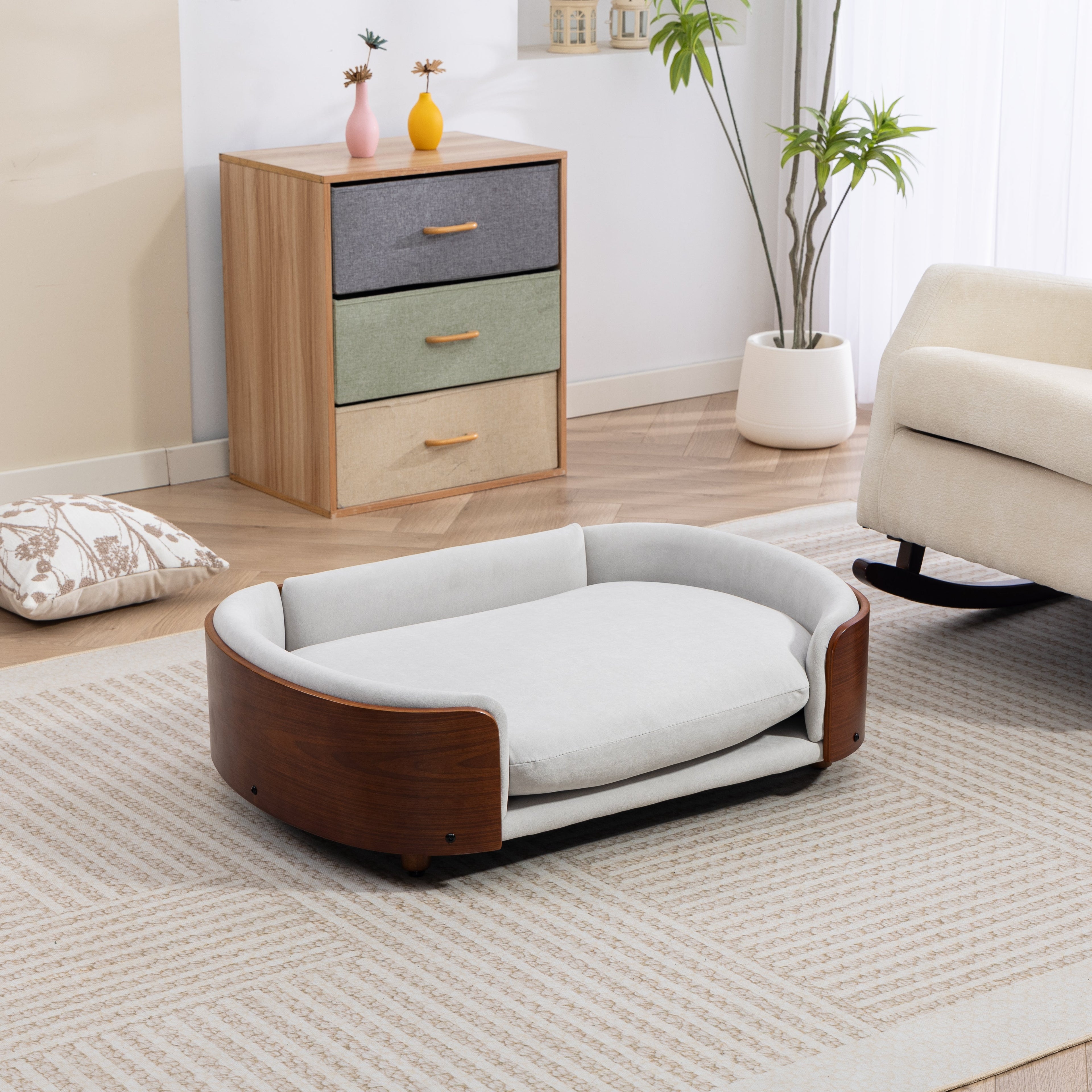 Scandinavian Style Elevated Dog Bed Pet Sofa