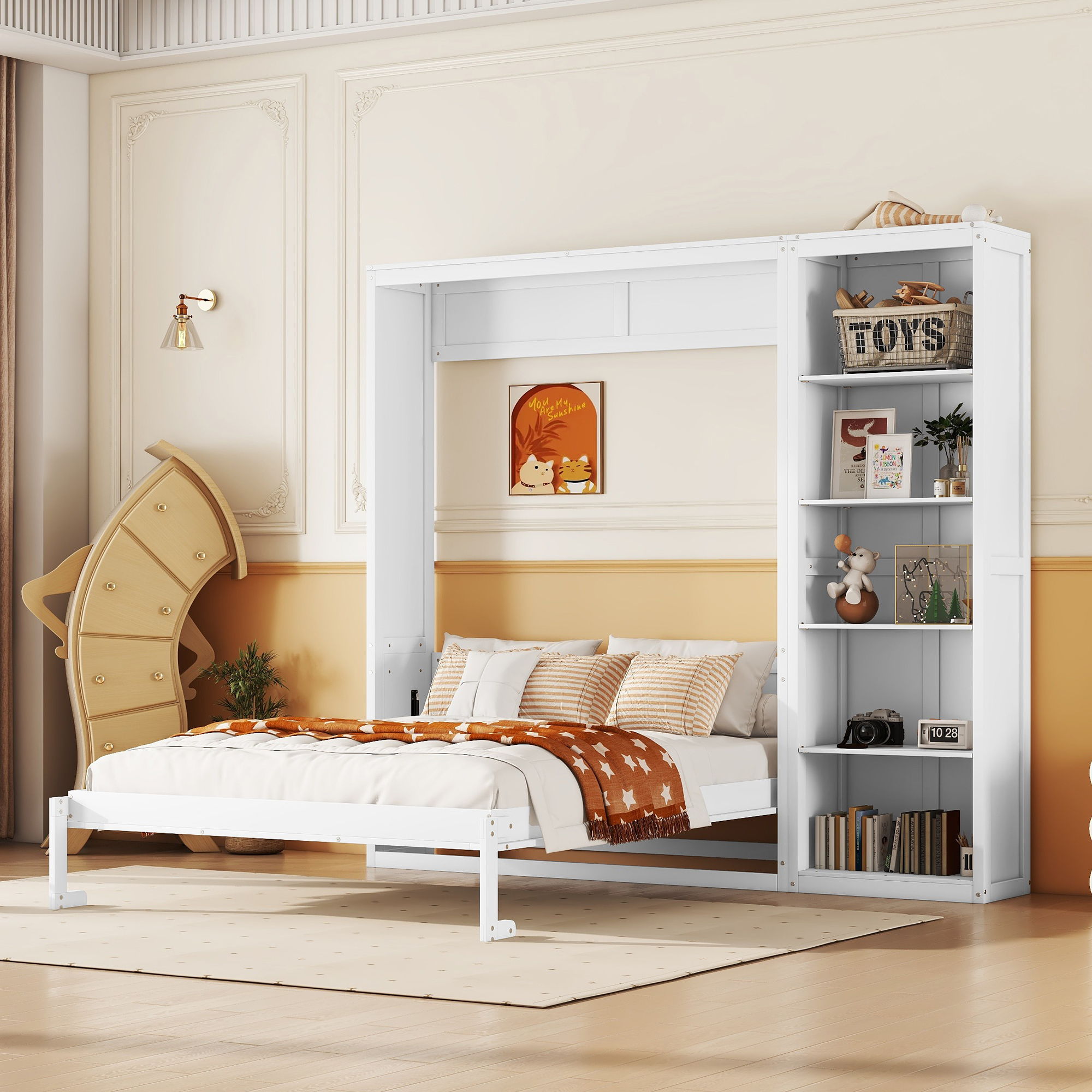 Murphy Wall Bed With Shelves