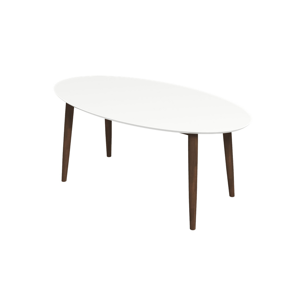 Ada Mid Century Modern Style Solid Wood Dining Table