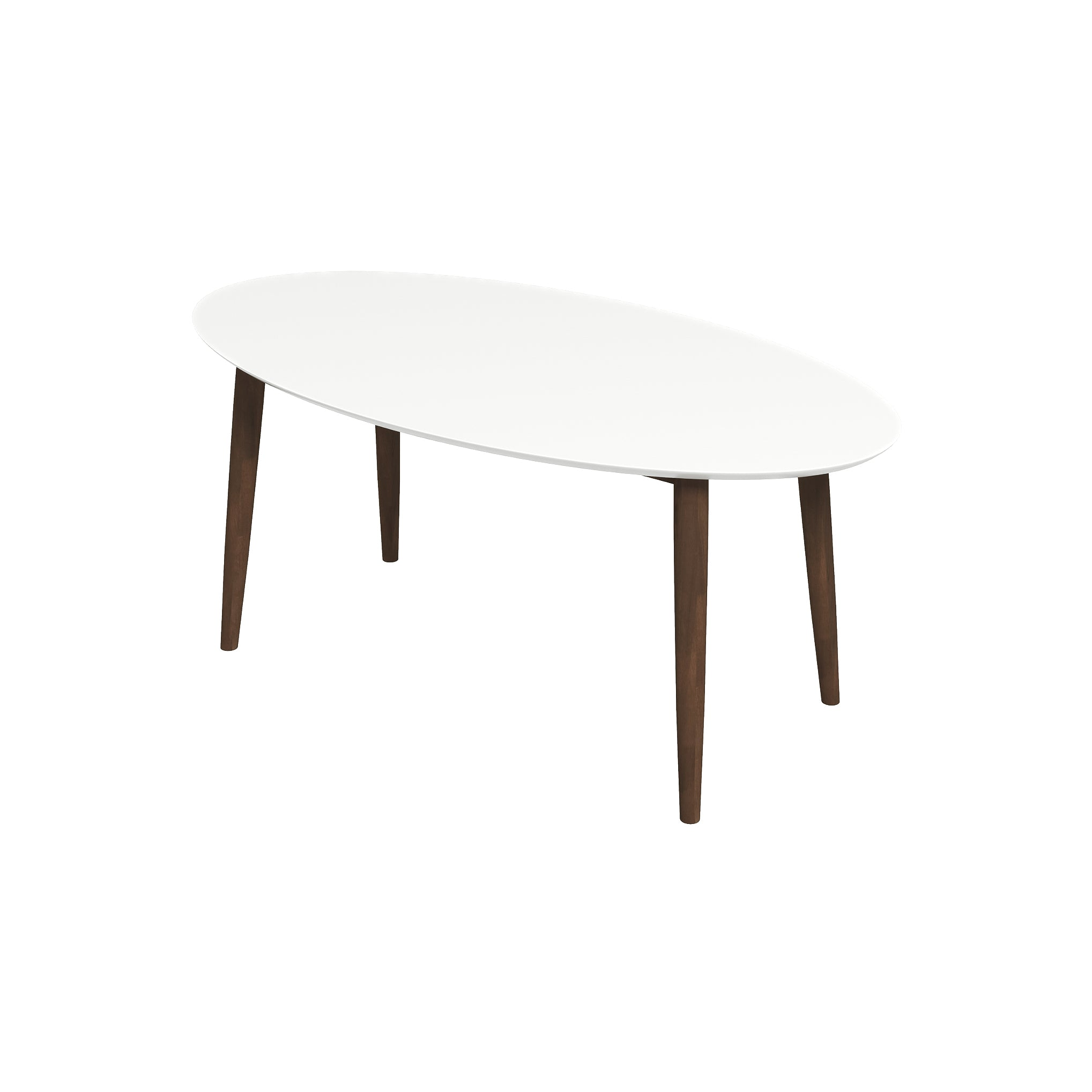 Ada Mid Century Modern Style Solid Wood Dining Table