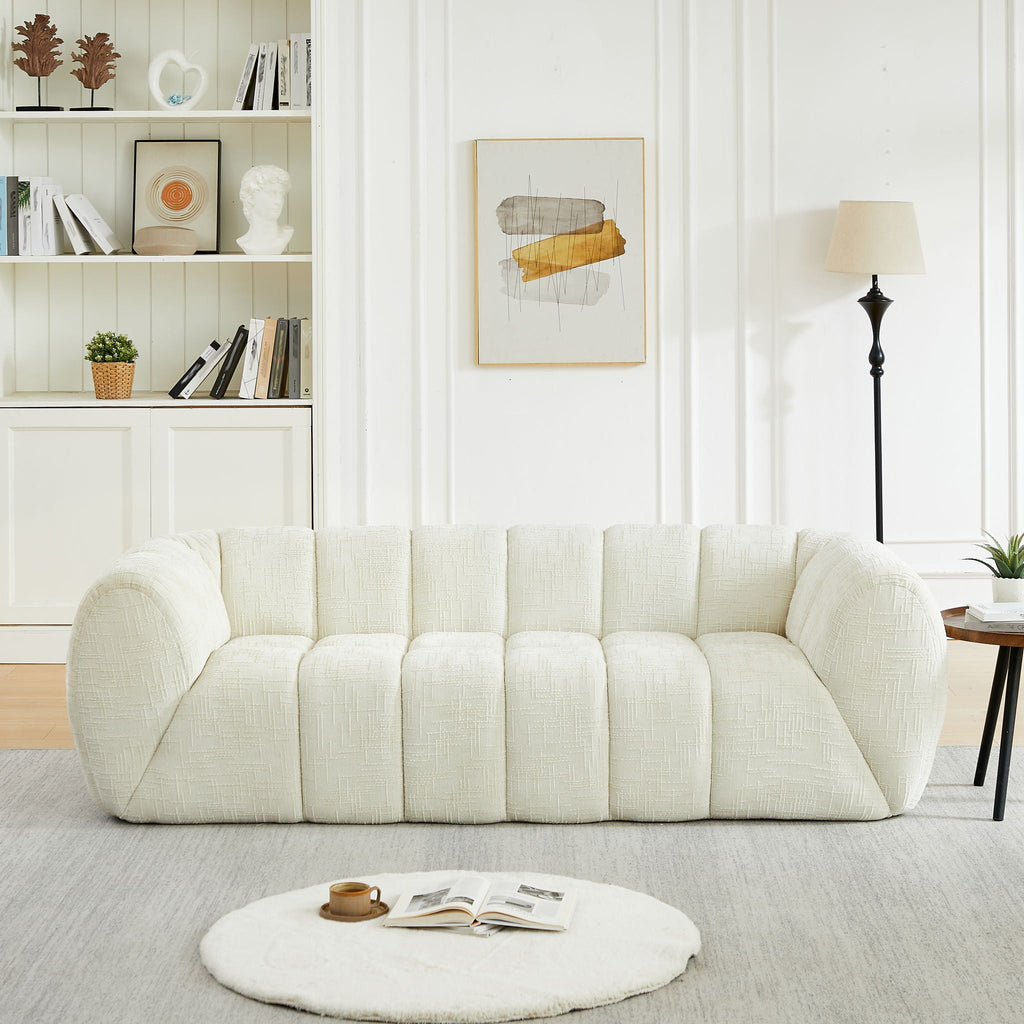 Modern Sofa With Piano Key Backrest