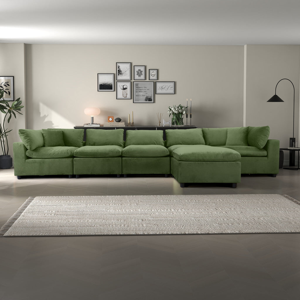 Hayward Olive Sectional Sofa