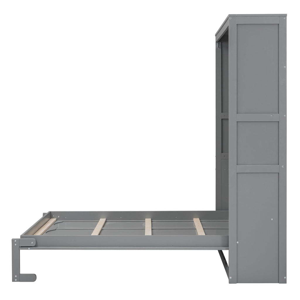 Murphy Wall Bed With Shelves, Space Saving