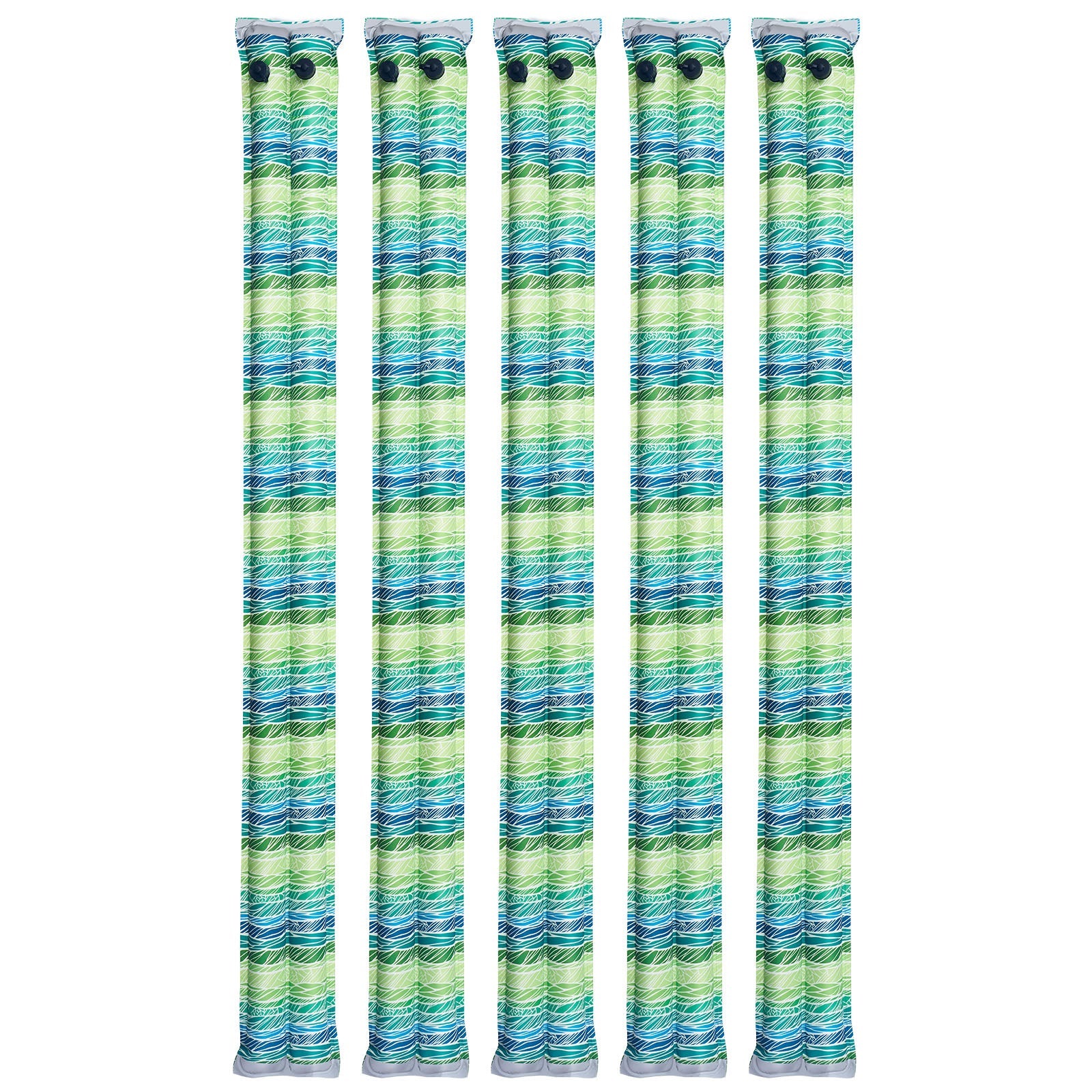 28 Gauge Reflective Double Chamber Water Bags Tubes for Pool Cover - 5 Pack 8ft