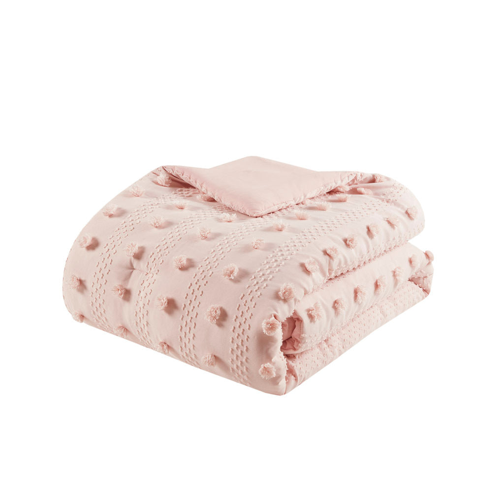 Full/Queen Clip Jacquard Comforter Set