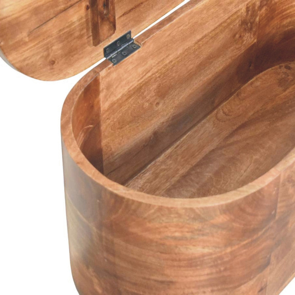 Solid Wood Curva Storage Trunk