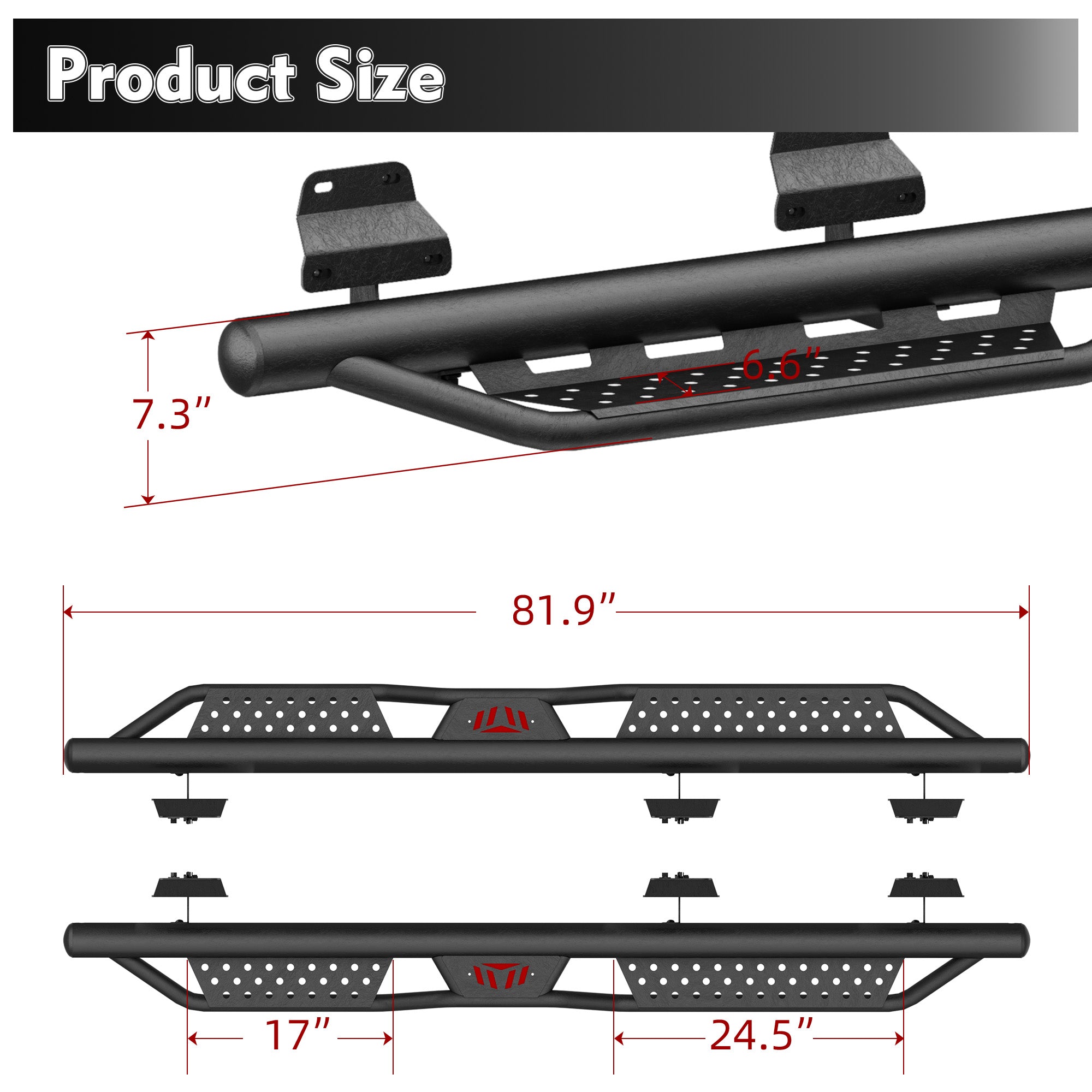 Running Boards for Ford SuperCrew Cab (2015-2026)