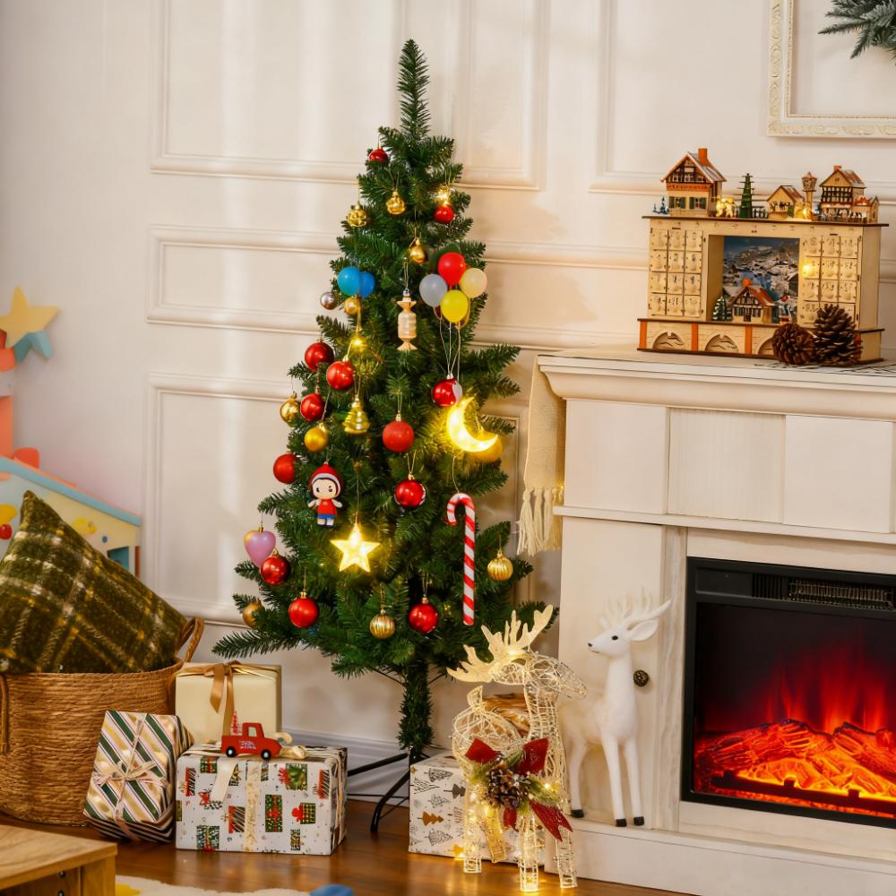 Artificial Half Christmas Trees with Auto Open Steel Base