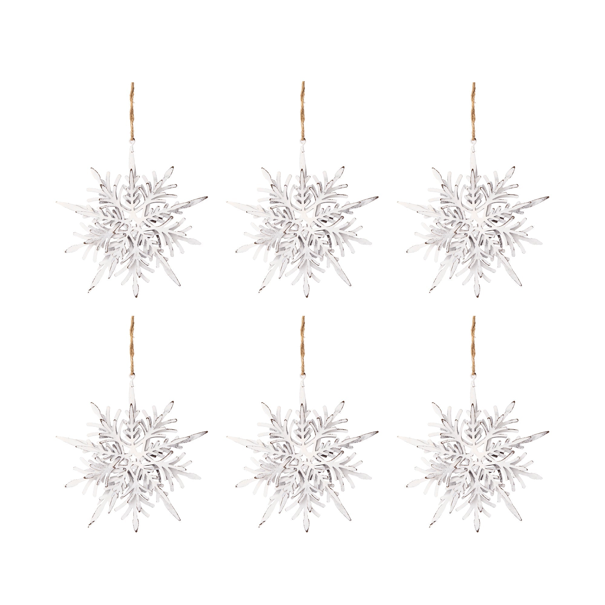 Iron Snowflake Hanger - Set of 6