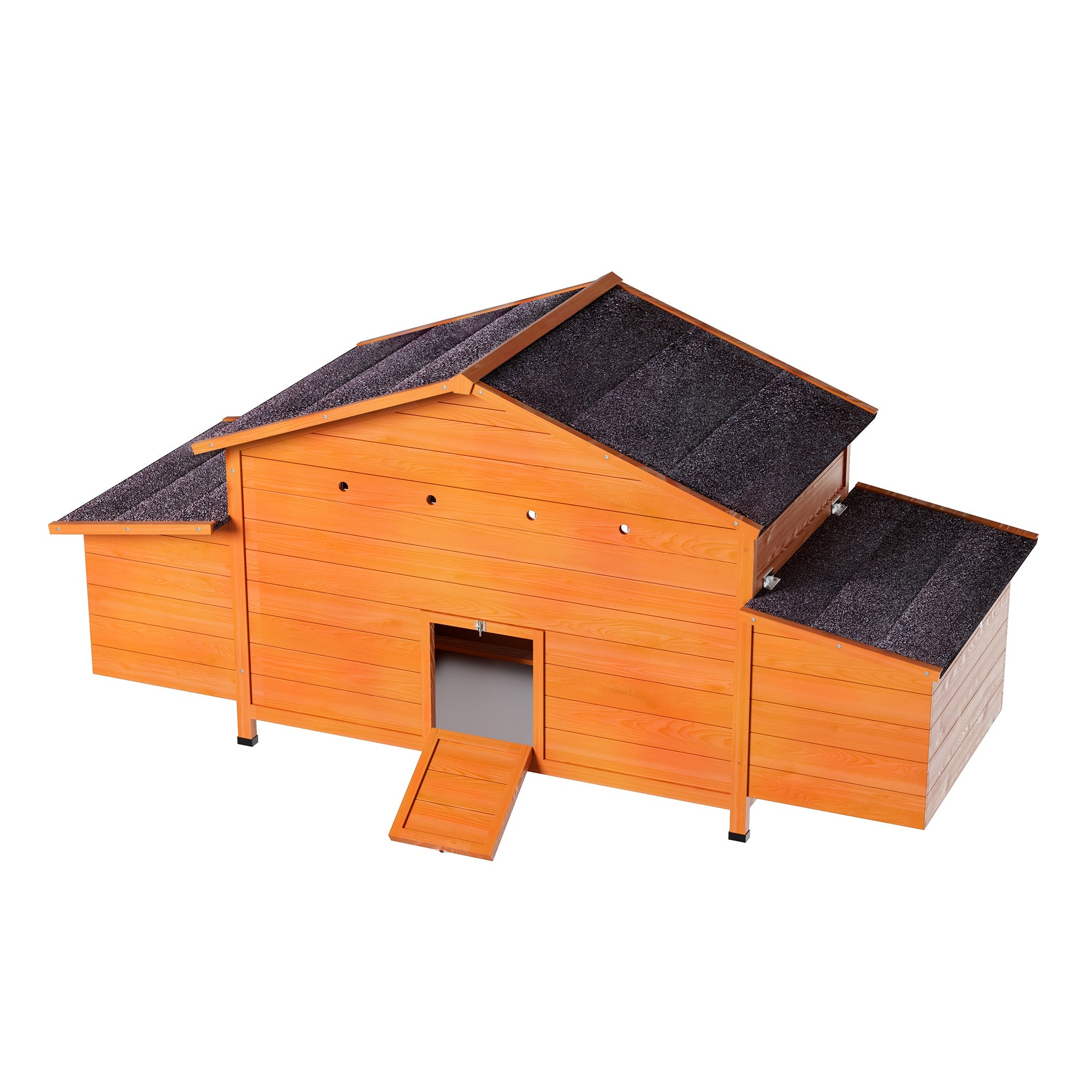 70" Large Wooden Chicken Coop with 2 Nesting Boxes