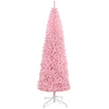 HOMCOM 8' Tall Unlit Slim Douglas Fir Artificial Christmas Tree