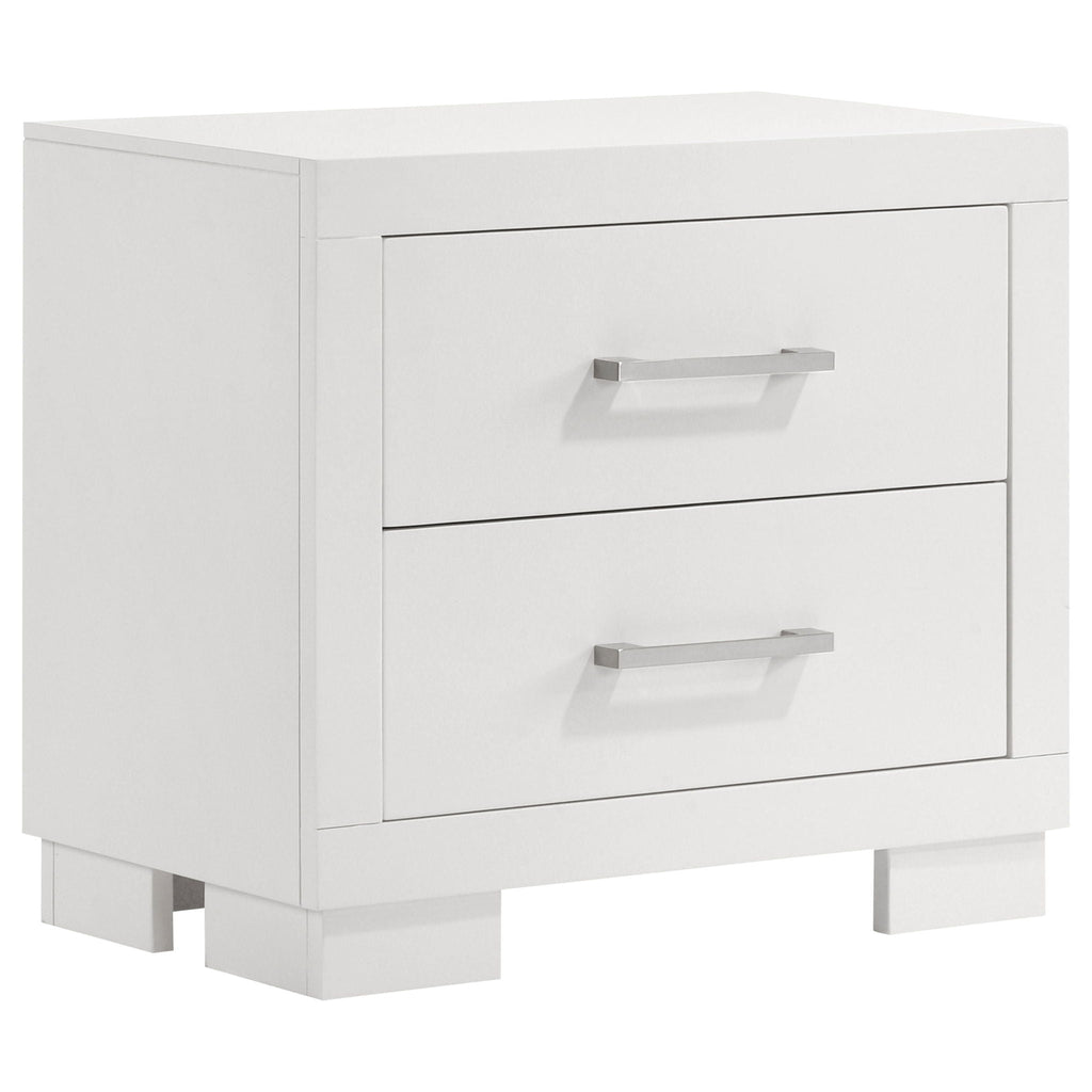 Jessica 5-piece Queen LED Bedroom Set Snow White