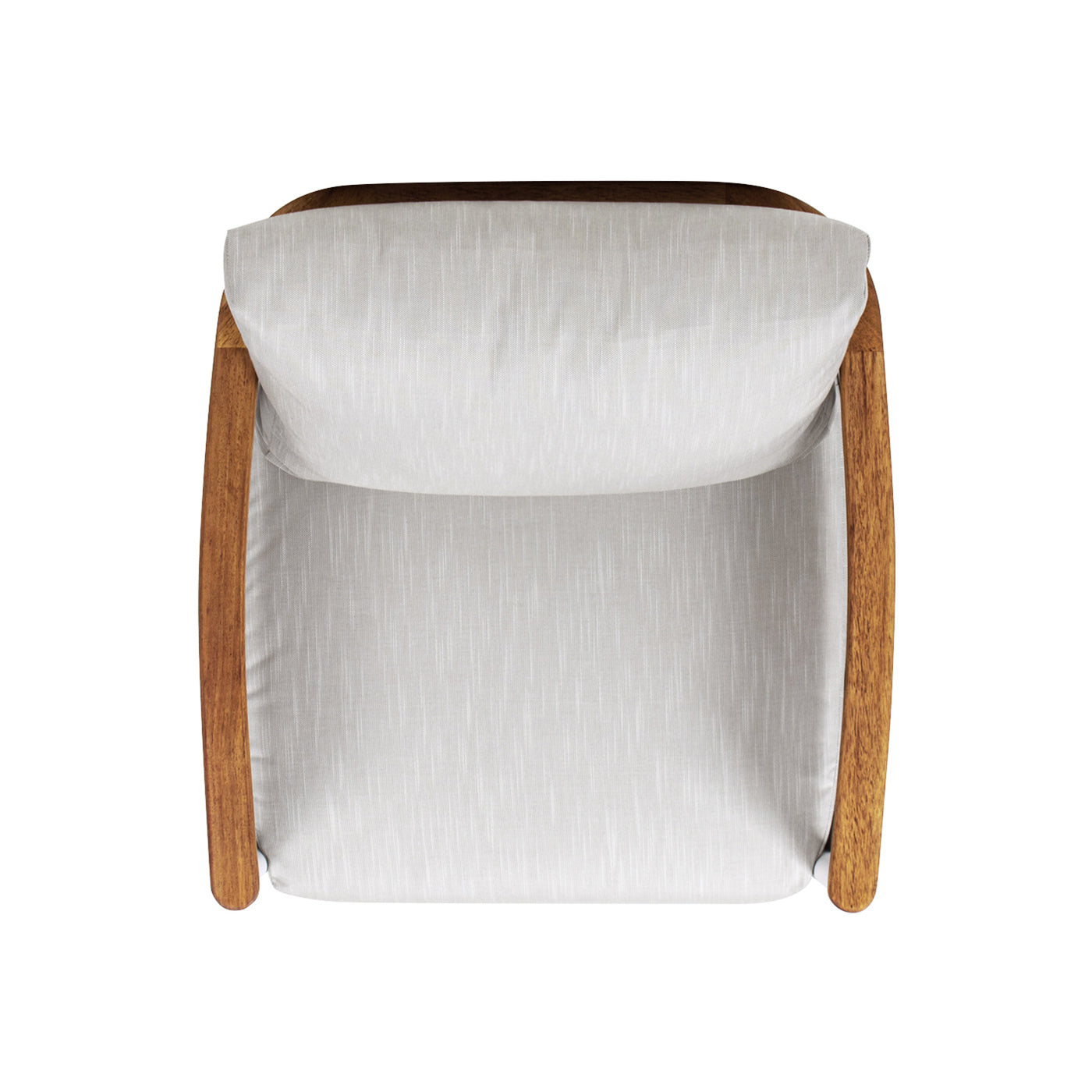 Rhodes 29" Upholstered Teak & Aluminum Patio Arm Chair Birch