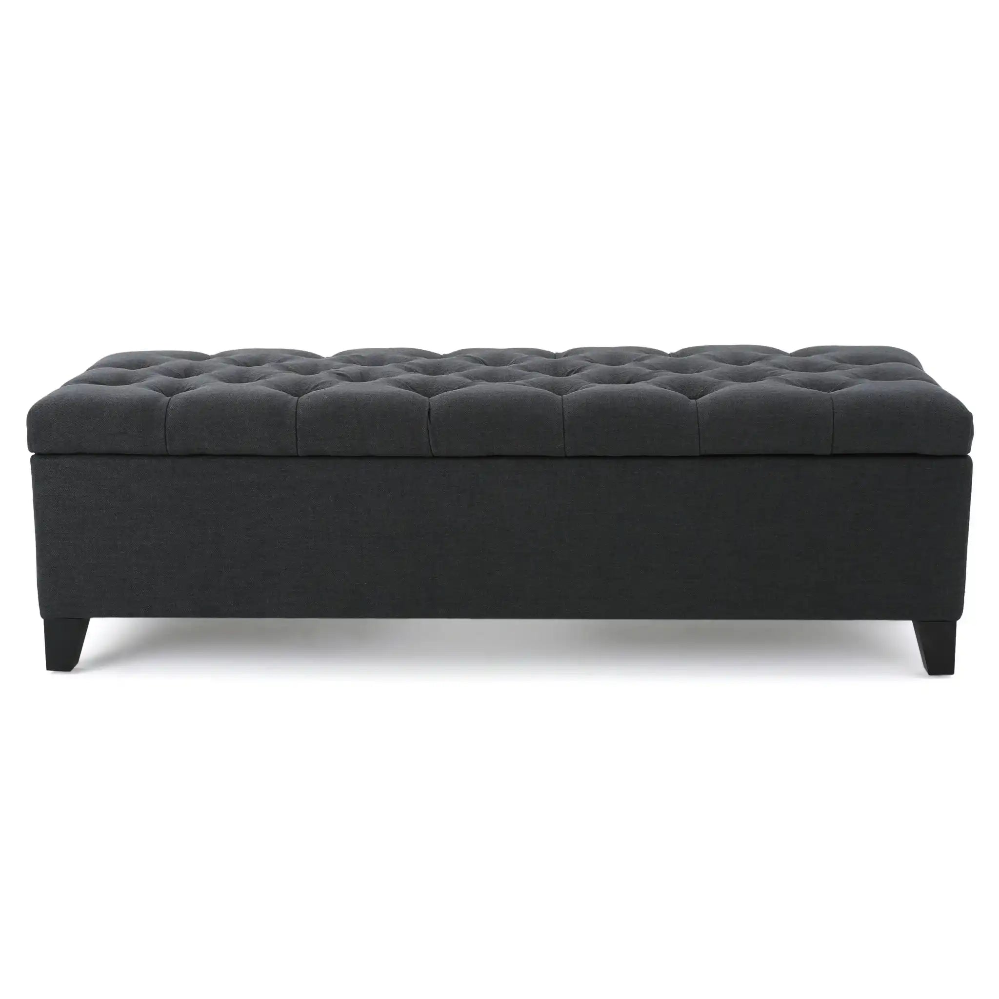 Glouster Contemporary Storage Ottoman with Button Tufted Design