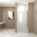 29-28" x 72" Bifold Shower Door, 1/4" (6mm) Tempered Glass