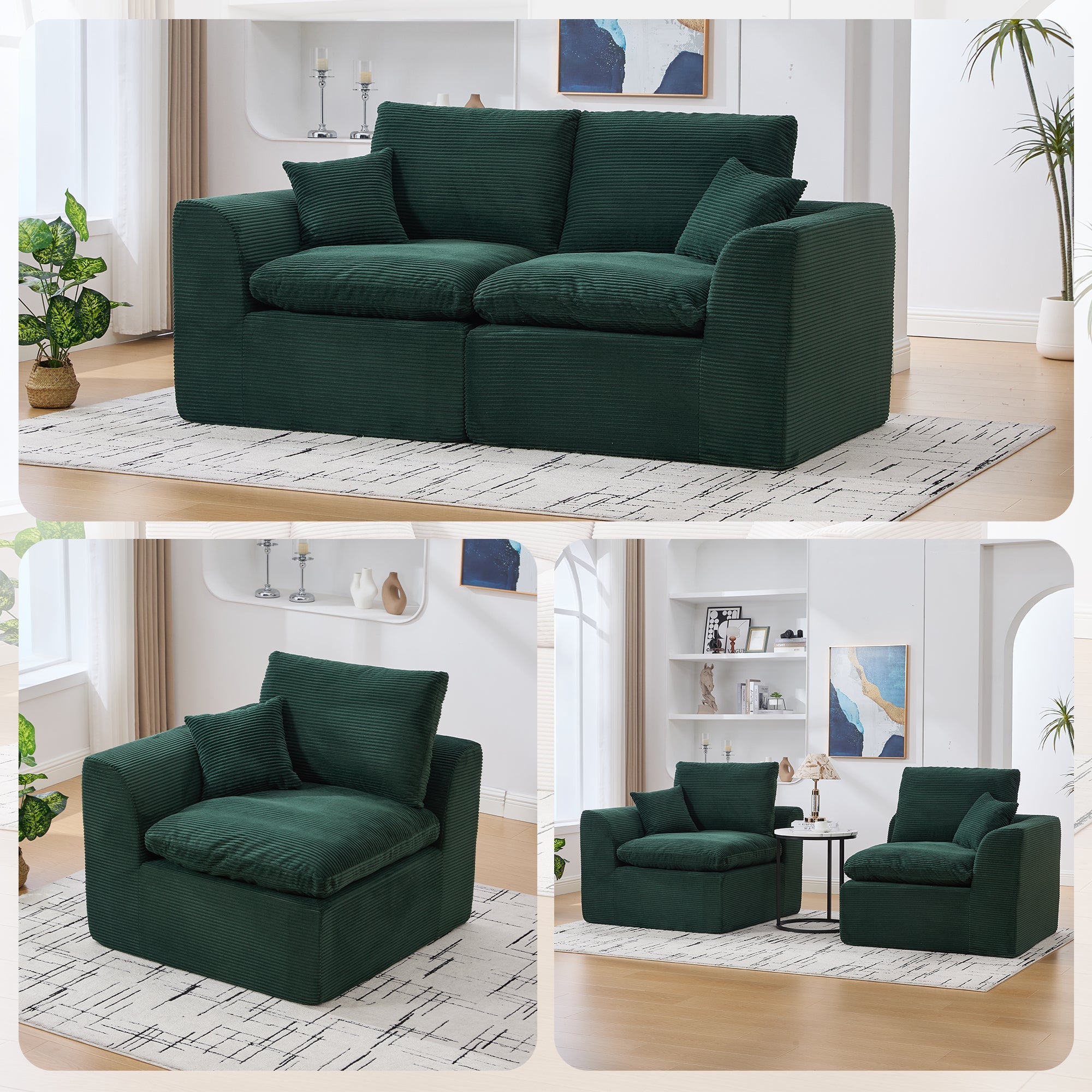 United We Win Modular Sectional Sofa - Comfy Cloud Design