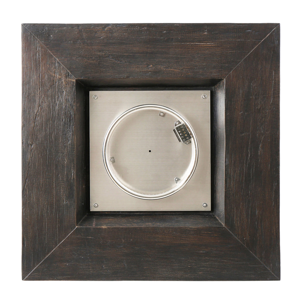 Anchorage 32'' Wood Square MGO Fire Pit Brown - 40,000 BTU