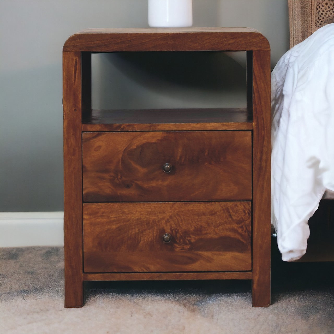 Solid Wood Aspen Nightstand