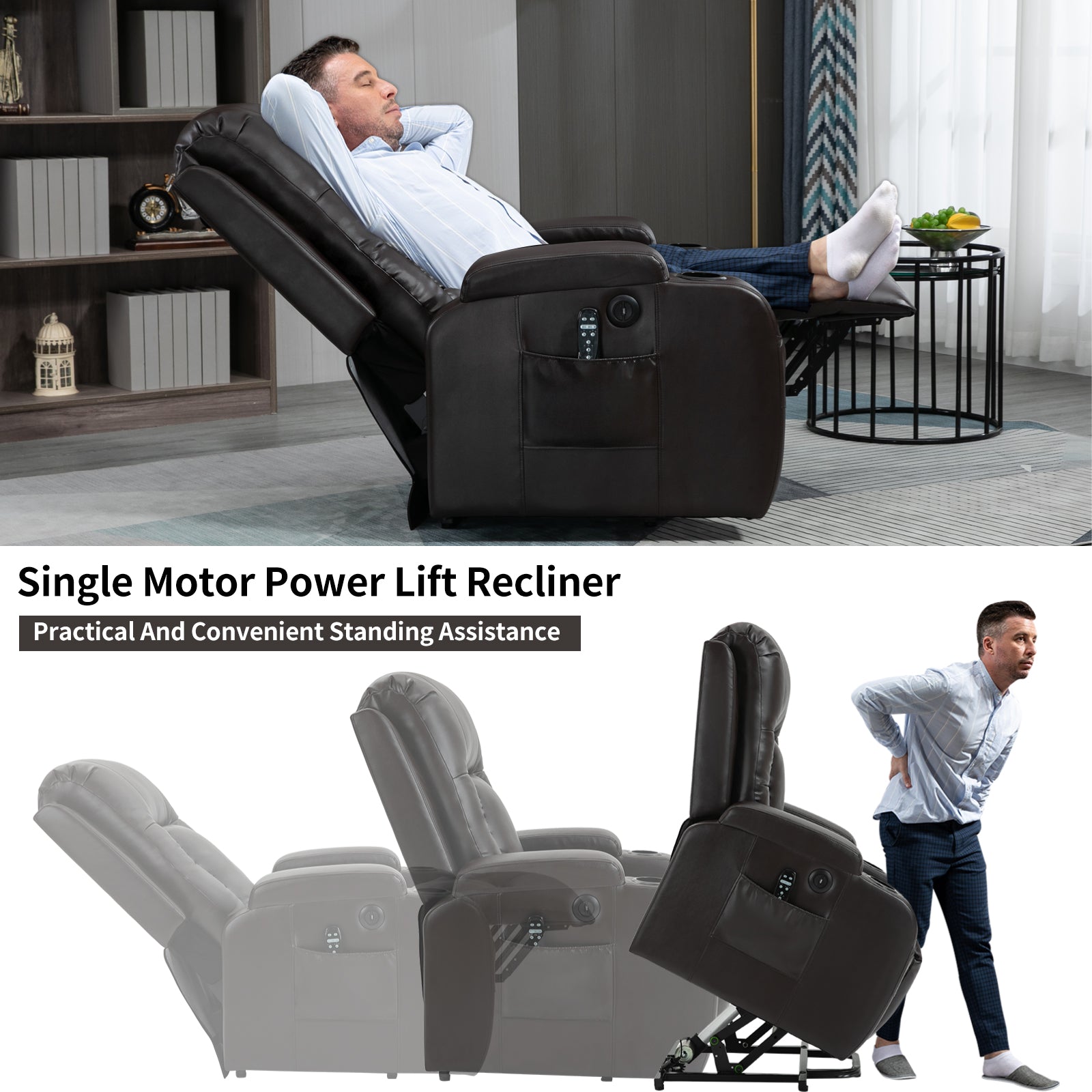 ComfortMax Infinite Position Power Lift Recliner Chair