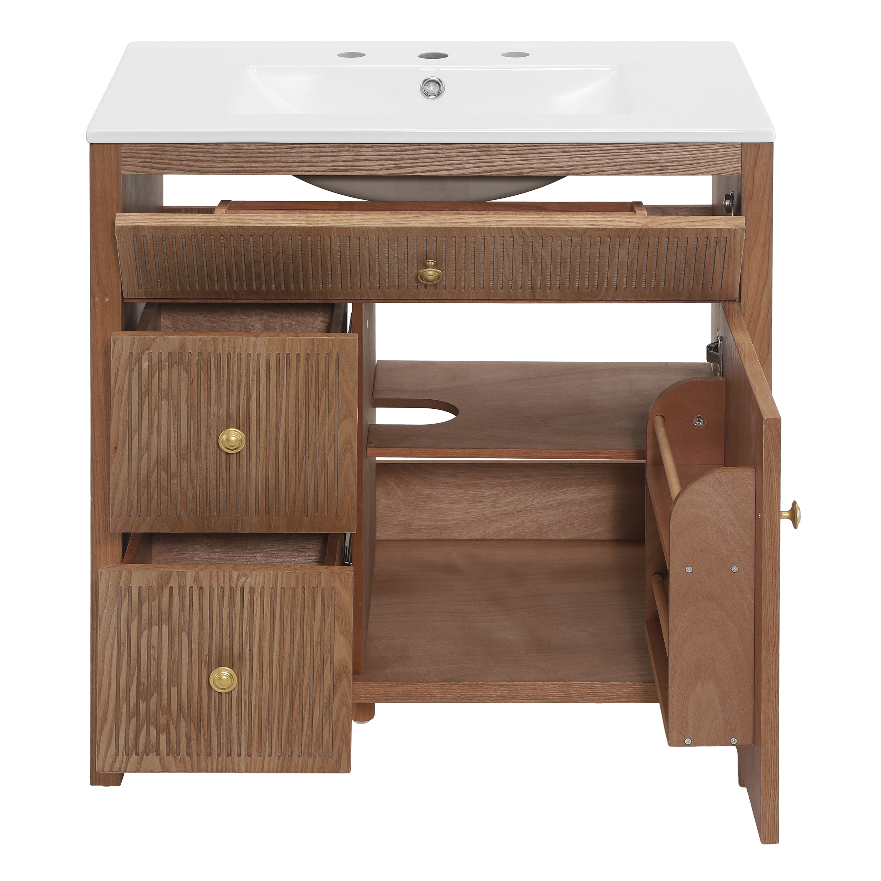 30 Inch Freestanding Farmhouse Bathroom Vanity