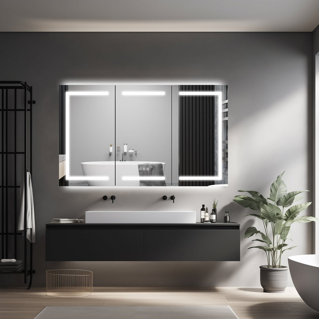 60 x 36 Inch LED Lighted Bathroom Medicine Cabinet