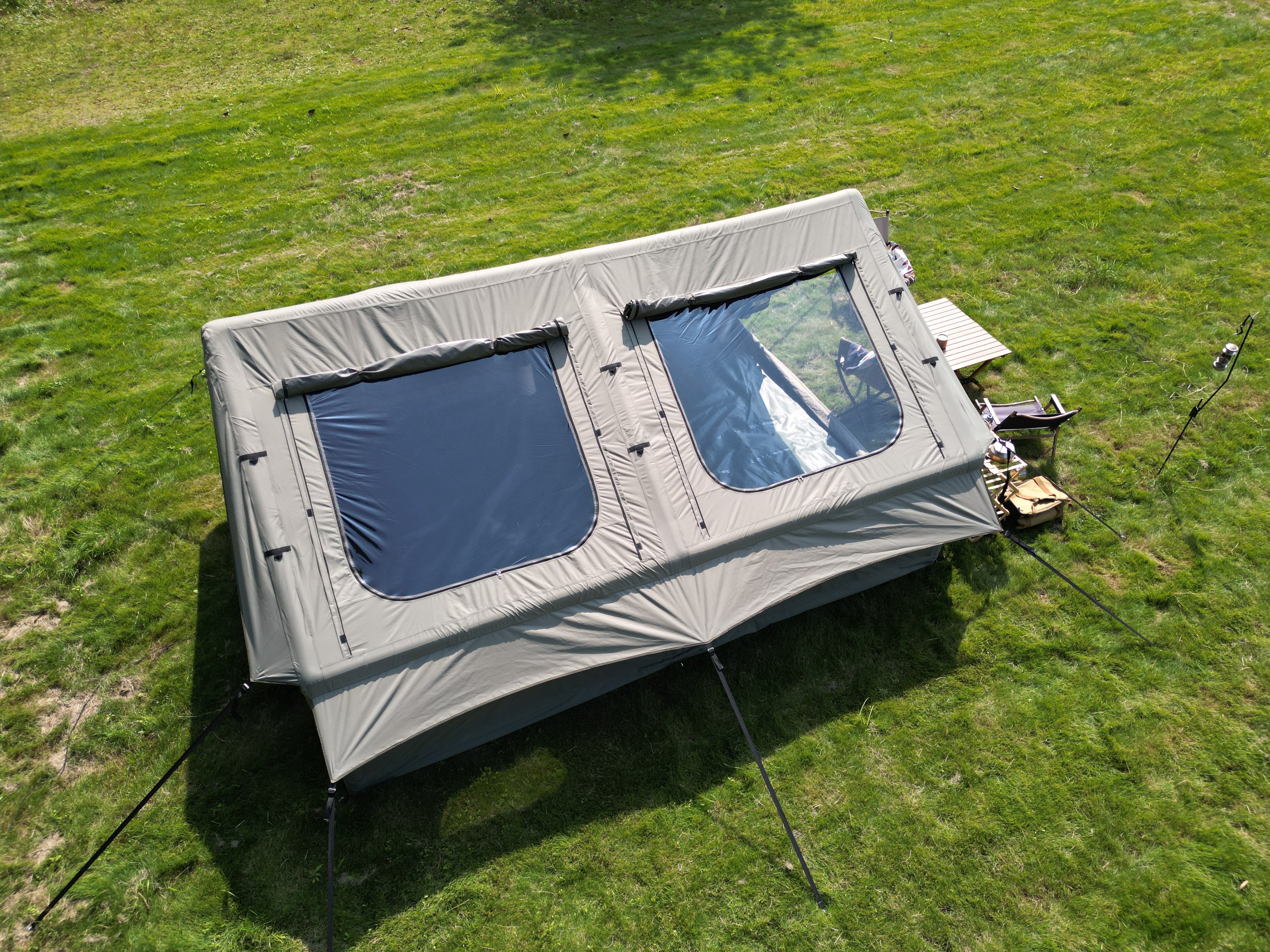 9.8 x 13ft Inflatable Camping Tent with Hand Pump