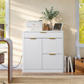 Freestanding Office File Cabinet with Built-in Charging Station