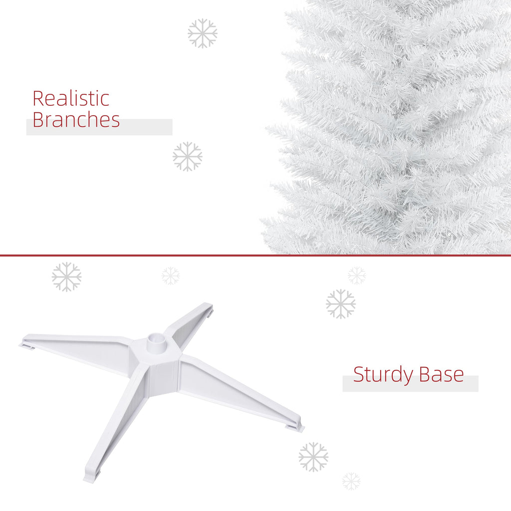 HOMCOM 7' Artificial Pencil Christmas Tree
