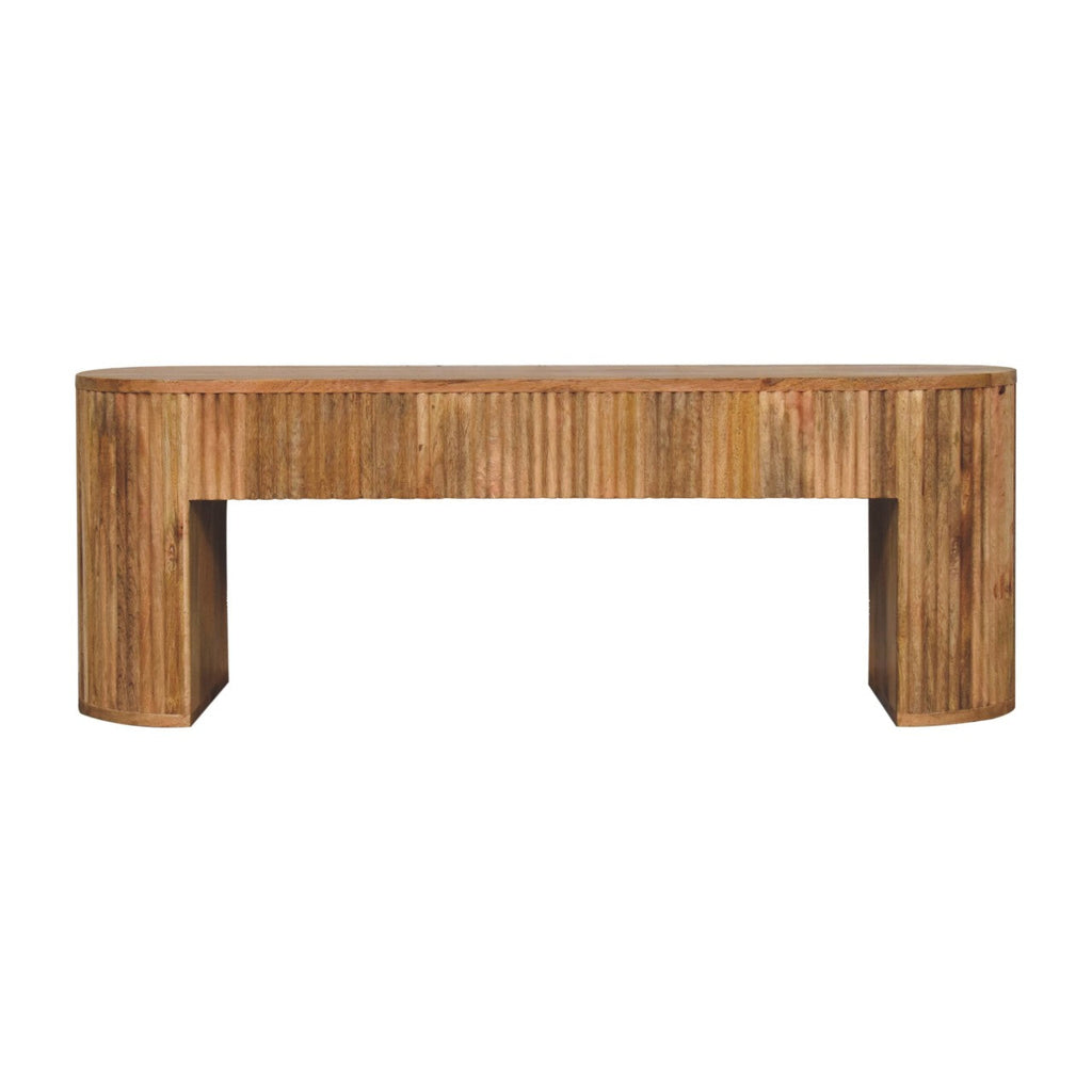 Solid Wood Soba Straight Media Unit