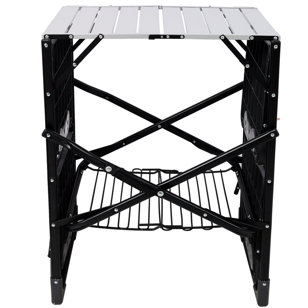 Folding Camping Kitchen Table - Portable Outdoor Cooking Station