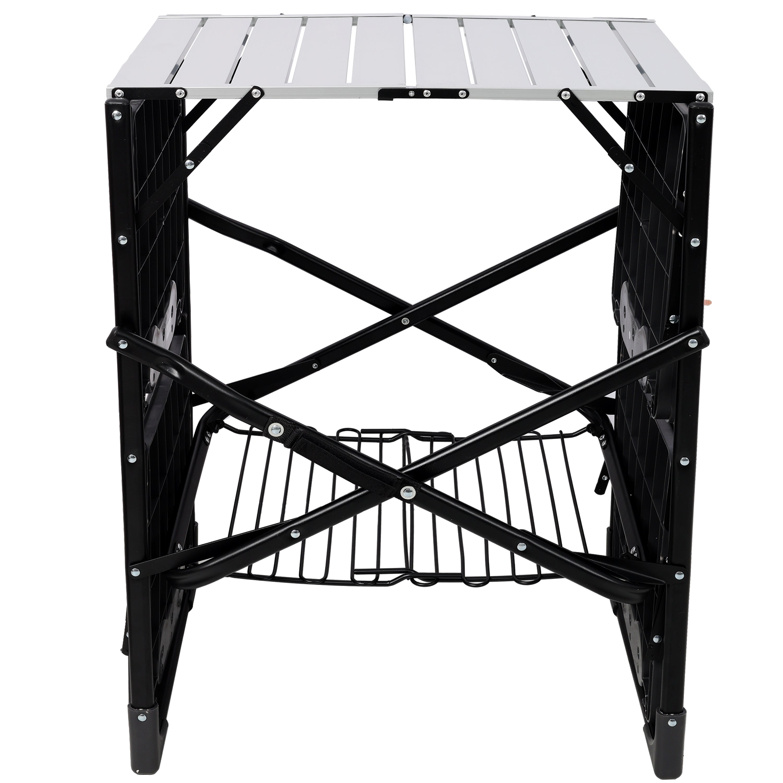 Folding Camping Kitchen Table - Portable Outdoor Cooking Station