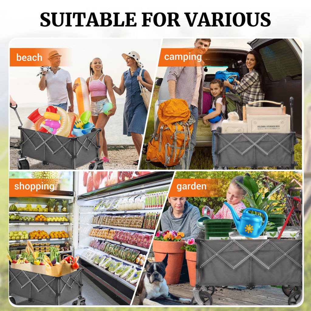 Portable 400L Collapsible Wagon