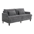 Mid Century Modern Fabric Loveseat Sofa, 2 Seat Upholstered Couch
