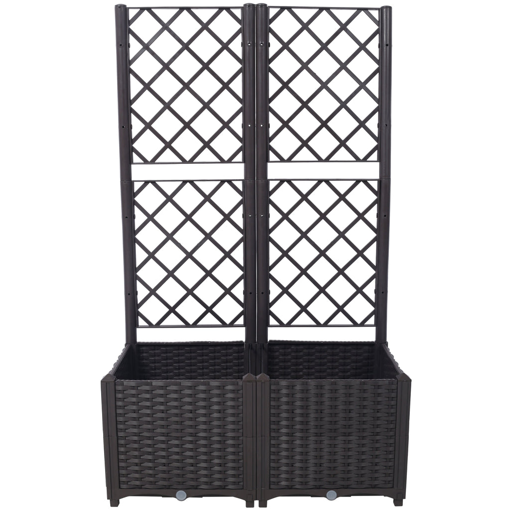 Poly Rattan Garden Planter