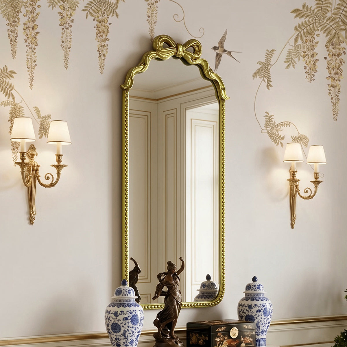 Gold Ornate Full Length Mirror