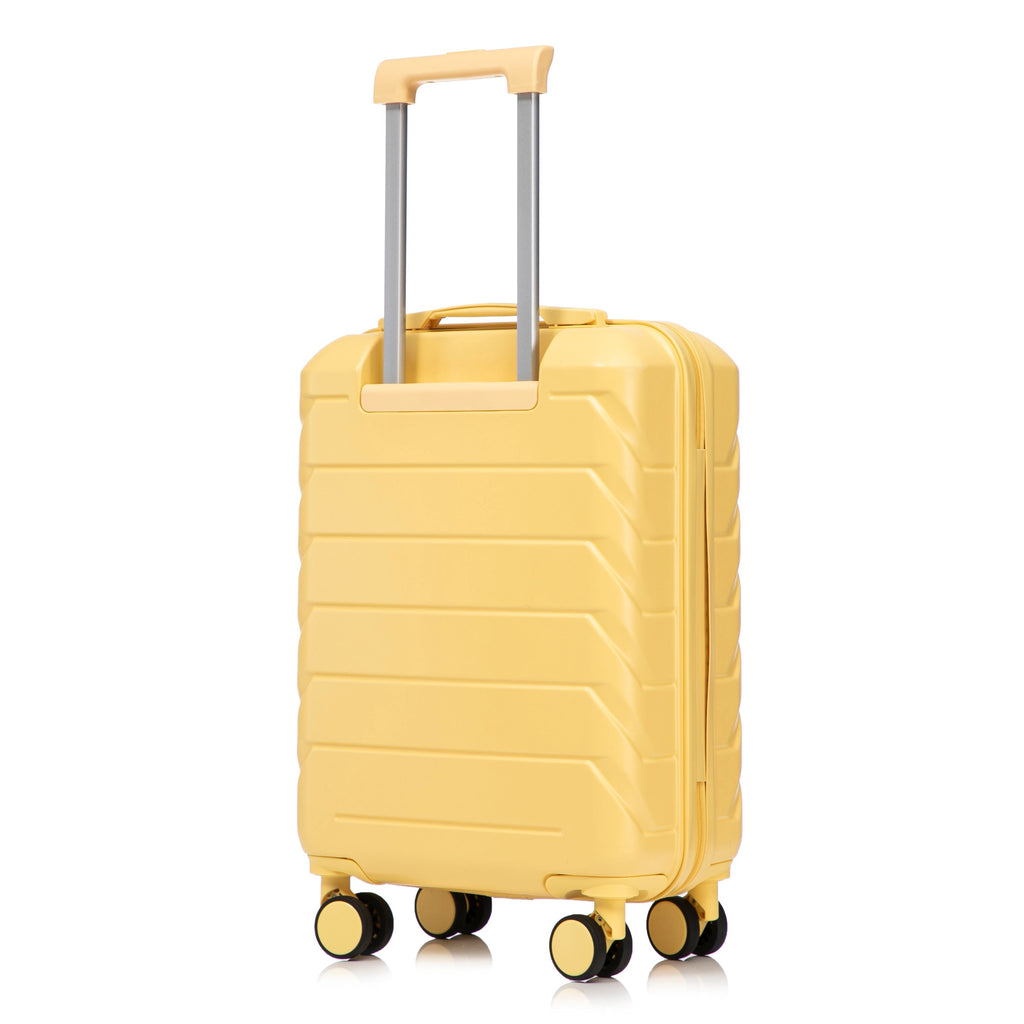 20 Inch ABS Hard Shell Travel Checked Luggage - Yellow