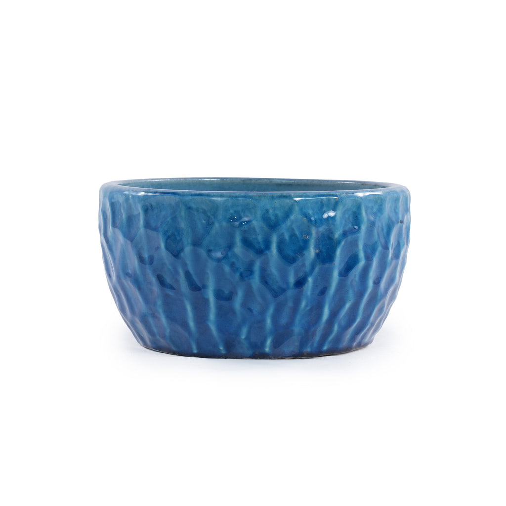 Handmade Ceramic Planter Set of 3 in Glossy Lake