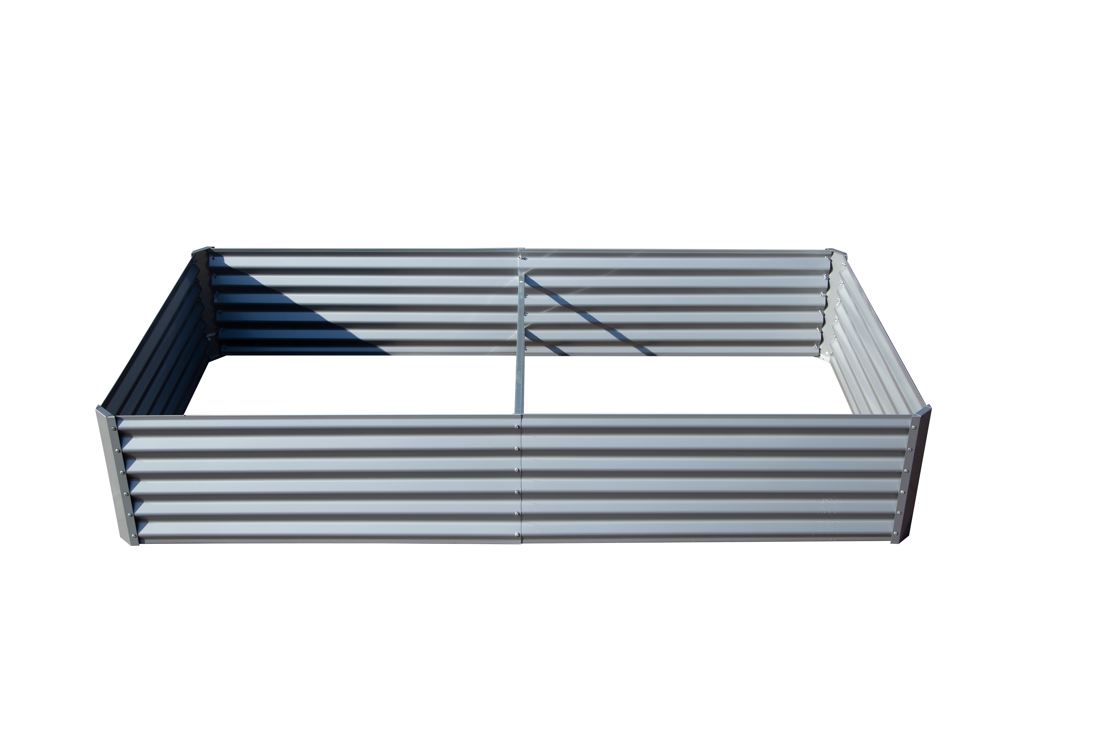 6x3x1ft Galvanized Raised Garden Bed