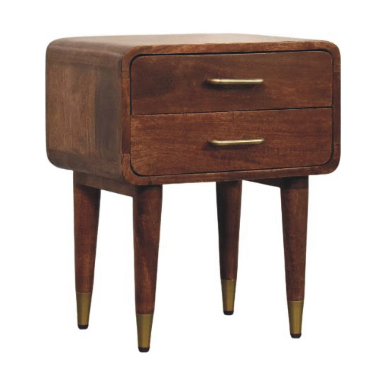 Solid Wood Astor 2-Drawer Nightstand