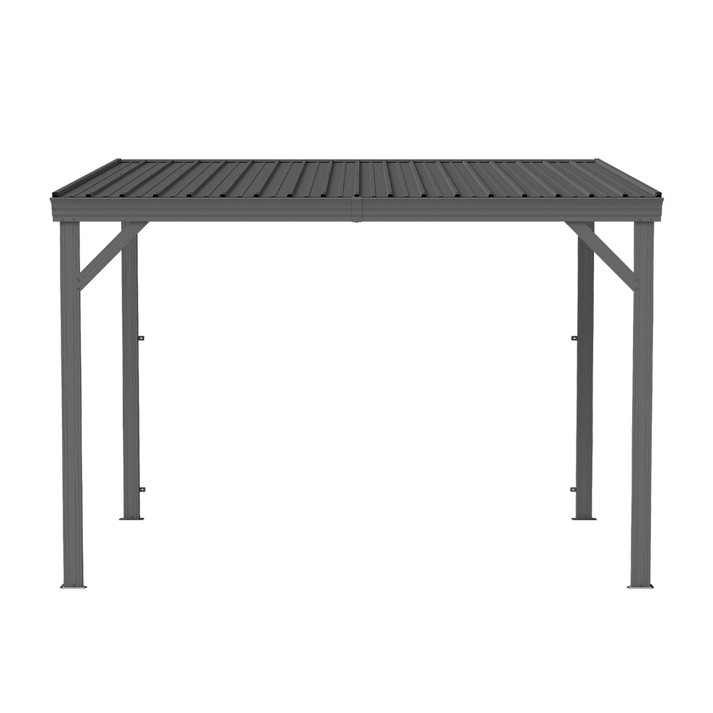 8' x 10' Lean To Gazebo with Upgraded Drainage System